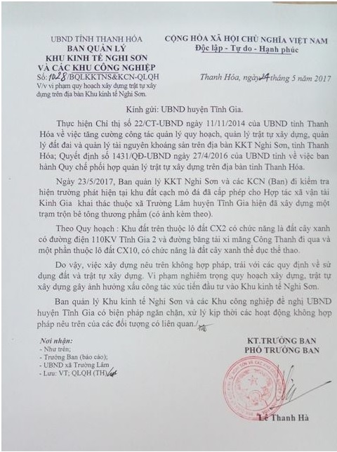 Chỉ thị số 22 của UBND tỉnh Thanh Hóa